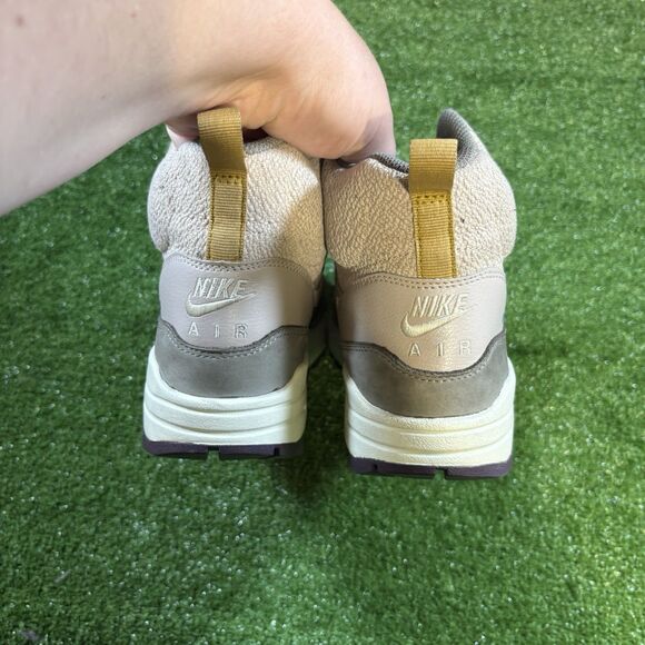 Nike Air Max 1 Mid Sneakerboot 'Orewood Brown' Boots (685267 002) Womens 8 - Picture 2 of 6